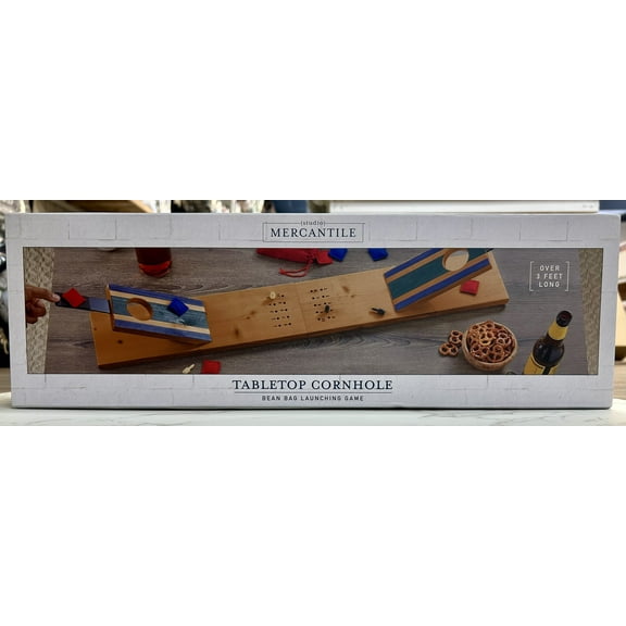 TABLETOP CORN HOLE BEAN BAG LAUNCHING GAME