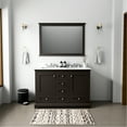 thumbnail image 6 of 48 In. Double Bath Vanity With Marble Top And Faucet - Soft Close, Scratch- Stain- Surface, Two Inner Cabinets, Six Drawers Open Cabinet Shelf Storage & Scratch Space, 6 of 7