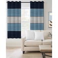 thumbnail image 2 of Green Wood Grain Blackout Curtains, Light Blocking Print Window Curtains, Rustic Retro Wooden Plank Farmhouse Thermal Insulated Window Drapes for Living Room Kitchen Cafe 2 Panels, 84"W x 84"L, 2 of 9