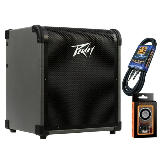 Peavey MAX100 1x10" 100-watt Bass Combo Amp  Free Mr Dj Instrument Cable Phone Holder
