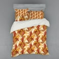 thumbnail image 2 of Ambesonne Floral Bedding Set 3 Pcs, Ornate Paisley, Twin XL, Orange Yellow and Red, 2 of 3