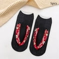 thumbnail image 5 of Segolike 5 Pairs Flip Flop Print Socks 3D Pattern Socks Adult Short Sock Accessories Funny Stocking Low Ankle Socks for Halloween Gift B, 5 of 7