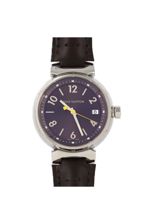 Pre-Owned Louis Vuitton Tambour Q1311 Stainless Steel Quartz Watch