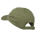 thumbnail image 3 of Single Flower Embroidered Low Profile Pet Spun Washed Cap - Olive OSFM, 3 of 5