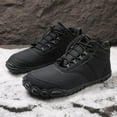thumbnail image 6 of Minimalist Unisex Barefoot Hiking Boots for Winter Slip-On, Warm, Waterproof, Wide Toe Box Ankle Boots, Ideal for Hiking, Walking & Outdoor Use, 6 of 15
