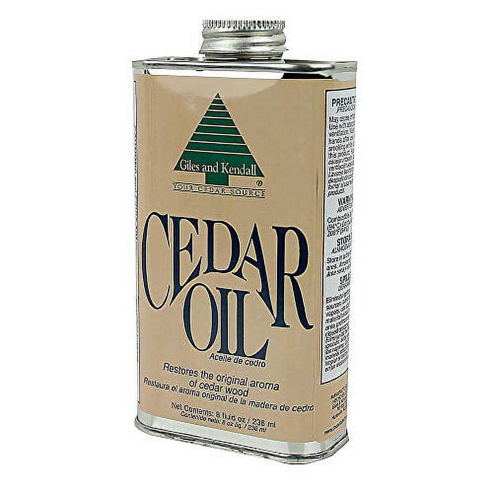 Cedar Oil - Giles and Kendall - Restores the Original Aroma of Cedar Wood, 8 oz