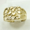 thumbnail image 3 of Gold Nugget Rings Wedding Engagement Gifts for Men Solid 10K Gold Ring ~4.0 gm, 3 of 4