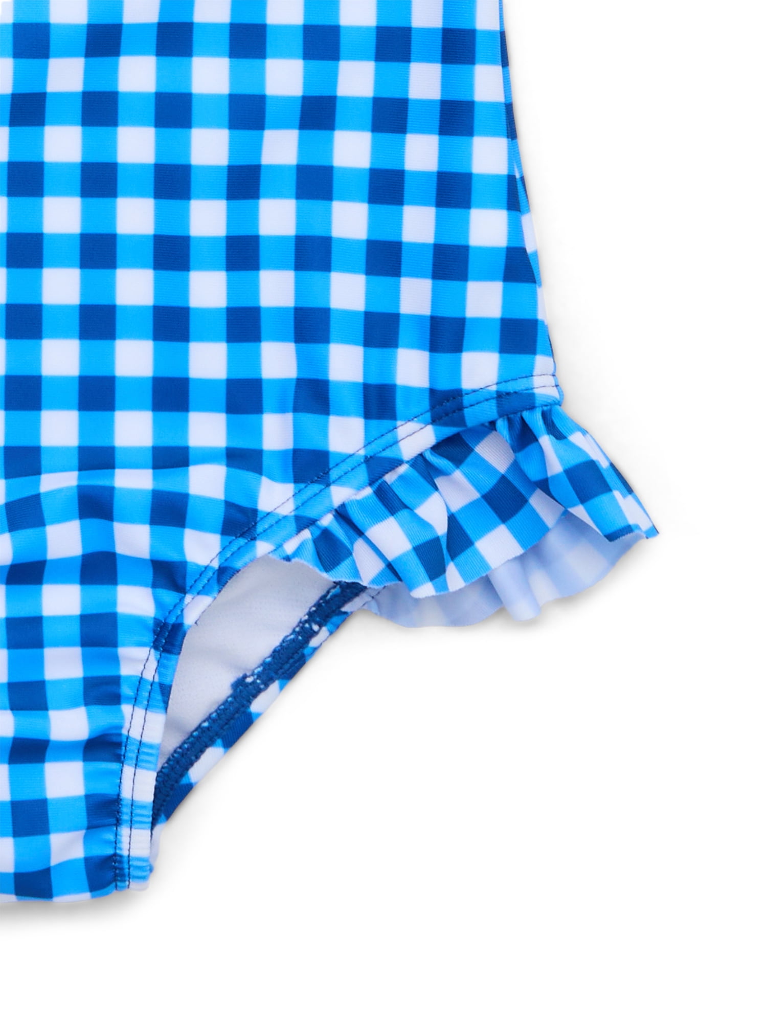 Wonder Nation Toddler Girl One- Piece Ruffle Swimsuit, Sizes 12M-5T