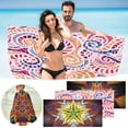 thumbnail image 1 of Sandproof Beach Towel - Quick Dry Microfiber, 30x60 Inch, Portable for Travel, Pool & Beach, 1 of 8
