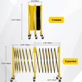 thumbnail image 3 of 23.6FT Metal Expandable Barricade, Folding Security Gate with Casters, Portable Traffic Barricade, Mobile Safety Barrier Gate Driveway Gate, Retractable Traffic Fence Indoor Outdoor, 3 of 7