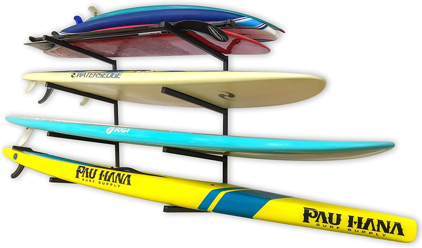 LAKeyen 4 Paddleboard Storage Rack Adjustable Wall Mounted Indoor