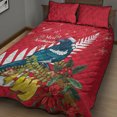 thumbnail image 3 of Nueva Zelanda Navidad en julio edredón juego de cama Tui pájaro con Kowhai Meri, 3 of 5