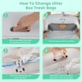 thumbnail image 4 of ACDANC 60 Count Waste Bags for Self Cleaning Cat Litter Box, 17.8 x 17.8 inches Replacement Extra Large Liners, 4 Rolls of Drawstring Trash Bags for Robot Automatic Litter Boxes (60 Counts/4 Rolls), 4 of 4