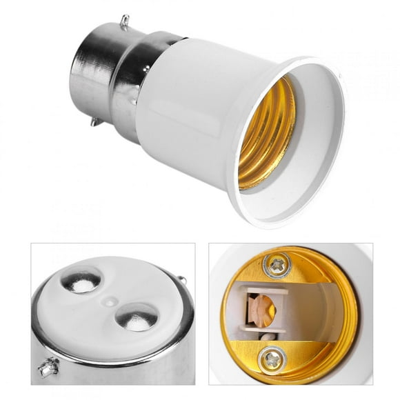 AMONIDA Bulb Socket Bulb Base B22 Male To E27 For Bulb