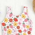 thumbnail image 4 of vigerkar Girls One Piece Swimwear Checker Print Bathing Suit for Kids Size 4-7 (Light Pink, 3-4 Years), 4 of 5