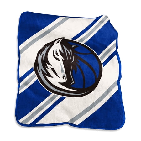 Logo Brands Dallas Mavericks 50 x 60 Raschel Stripe Throw Blanket