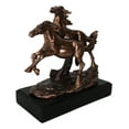 thumbnail image 6 of Large 11"L Rustic Western 2 Running Wild Equine Horses Bronzed Resin Statue, 6 of 10