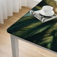 thumbnail image 4 of COMIO Tropical Palm Leaves Summer Leaf Hawaii California Tree Outdoor Fitted Tablecloth White, 4 of 7