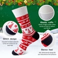 thumbnail image 2 of Fun Christmas Socks for Men - Funny Xmas Gifts for Men and Women Novelty Cozy Unisex Crew Cotton Sock Set, 2 of 6