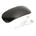 thumbnail image 2 of Souris de Bureau, Souris d'Interface de Type C Rechargeable Conception Ergonomique de Roue Tactile Compacte pour Ordinateur pour Tablettes Blanc, Noir, 2 of 8