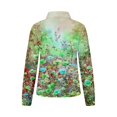 thumbnail image 5 of Royisotas Casual Womens Tops Plus Size Lapel Fall and Winter Long Sleeve Womens Button Down Blouse Floral Graphic Green Collared Button up Shirts, 5 of 5