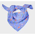 thumbnail image 3 of Bimba Blue Shell & Starfish Ocean Printed Pure Silk Scarf For Hair Neck Head Bandanas For Women 40 x 80 Inches, 3 of 6