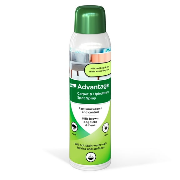 Advantage Carpet & Upholstery Spot Spray, Kills Fleas & Ticks & Bedbugs, 16 oz.