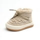 thumbnail image 5 of Zapatos de invierno para niñas pequeñas, botas altas para la nieve para niños y niñas, zapatos cálidos de algodón estilo coreano con forro polar, 5 of 5