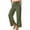Army Green, variant on hoksml Women's Cotton Side Slit Wide Leg Pants Elastic Waist Drawstring Casual Trousers with Pockets
