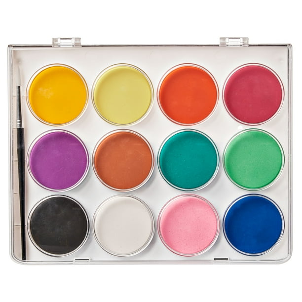 Spark Create Imagine Jumbo Watercolors, 13 Assorted Colors, includes Paint Brush - Walmart.com
