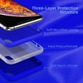 thumbnail image 5 of Compatible with iPhone Xs Max Case, Drop Protection Liquid Silicone Gel Rubber Full Body Bumper Cover with Soft Microfiber Shockproof Phone Case for iPhone Xs Max 6.5", Klein Blue, 5 of 14