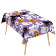 thumbnail image 6 of Duangreer Halloween Rectangle Tablecloth, Purple Cat Ghost Pumpkin Print, Table Cover with Waterproof Wrinkle Resistant for Party Decors, 60 x 84 Inch, 6 of 6