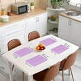 thumbnail image 3 of Boho Placemats Set of 4 Bohomian Placemats for Dining Table Indoor Outdoor Kitchen 12"x18" Striped Purple Table Mats Placemat Kitchen Dining Table Geometric Geometry Decor Table Place Mats, 3 of 4