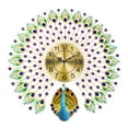 thumbnail image 5 of Large Peacock Wall Clock, Metal Silent Wall Clock, Large Indoor Wall Art for Living Room, Home Decor 28 inch 70 cm, 5 of 5