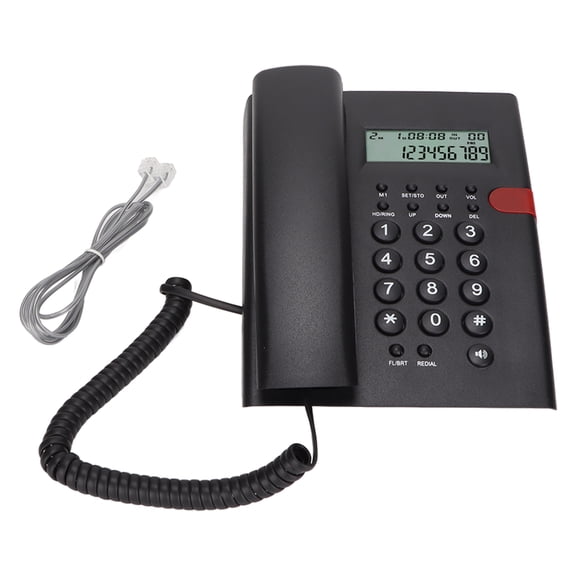 K010A-1 Teléfono con cable Función de identificación de llamadas Llamadas manos libres Teléfono fijo de escritorio para hotel de oficina en casa