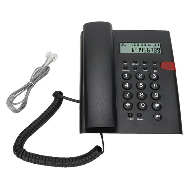 K010A-1 Teléfono con cable Función de identificación de llamadas Llamadas manos libres Teléfono fijo de escritorio para hotel de oficina en casa