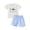 A2 Blue, variant on kaprioy Toddler Boy Clothes Toddler Kid Boy Casual Clothes 6 12 18 24 Months 2T 3T 4T 2Pcs Outfits Short Sleeve T-Shirt and Elastic Shorts Dinosaur