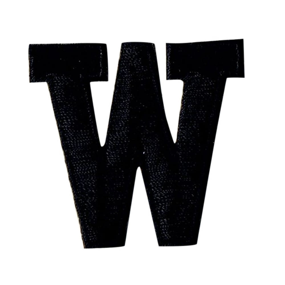 Alphabet Letter - W - Color Black - 2