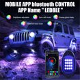 thumbnail image 2 of 4 Pods RGB LED Rock Lights, 64 LEDs Multicoloured Neon UnderGlow Waterproof Music Lighting Set, 2 of 8