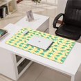 thumbnail image 3 of Long Mouse Pads for Desk,LightYellow Green Dinosaurs Silhouettes Desk Mats on Top Of Desks, Desk Mouse Pad Extra Large with 3mm Non-Slip Base and Stitched Edge for Gaming,Work,Home 31.5"x15.7", 3 of 5