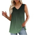thumbnail image 2 of Taylonsss Fashion Women's Spring/Summer Solid Color Casual V-neck Sleeveless Top Tank Top, 2 of 6