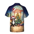 thumbnail image 2 of Merry Christmas Bernese Mountain Dog Santa Hat Xmas Tree Winter Holiday Hawaiian Shirt Breathable Summer Unisex Merch Berner Lover Gifts - 01013, 2 of 6