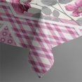 thumbnail image 3 of Pioneer Flower Floral Print Pattern Rectangle Tablecloth 60"x120",Waterproof Polyester Rectangle Table Cloth, Wipeable Spillproof Polyester Tablecloth for Dining, Camping, Indoor and Outdoor, 3 of 6
