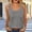 Gray, variant on HOMBOM Tank Tops for Women Sleeveless Scoop Neck Spring Gray Pleated Womens T Shirts Casual