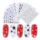 thumbnail image 1 of 20 hojas de pegatinas con purpurina JAMW para decoración de uñas autoadhesivas para manicura adornos artesanales, 1 of 5