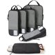 thumbnail image 1 of Juego de 6 cubos de compresión para viajes, bolsas ligeras organizadoras de equipaje, bolsas duraderas para ahorrar espacio, artículos esenciales de viaje, 1 of 6