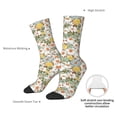 thumbnail image 2 of Yiaed Daisy Print Great elasticity Crew Socks Sports socks for Men and Women, 2 of 5