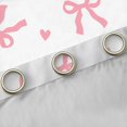 thumbnail image 4 of Erosebridal Pink Bow Heart Blackout Curtains Set of 2 (52x84 Each) for Girls, Cute Princess Ribbon Window Curtains, 4 of 6