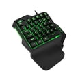 thumbnail image 2 of TIMIFIS Clavier 35 Touches Rétroéclairé Coloré à une Main Clavier de Jeu Mécanique RVB pour LOL PUBG etc Cadeau, 2 of 7