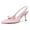 Pink, variant on Square Toe Slingback Heels for Women Cute Bow Heels Wedding Pumps